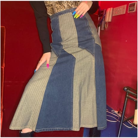 デニム何柄スカート