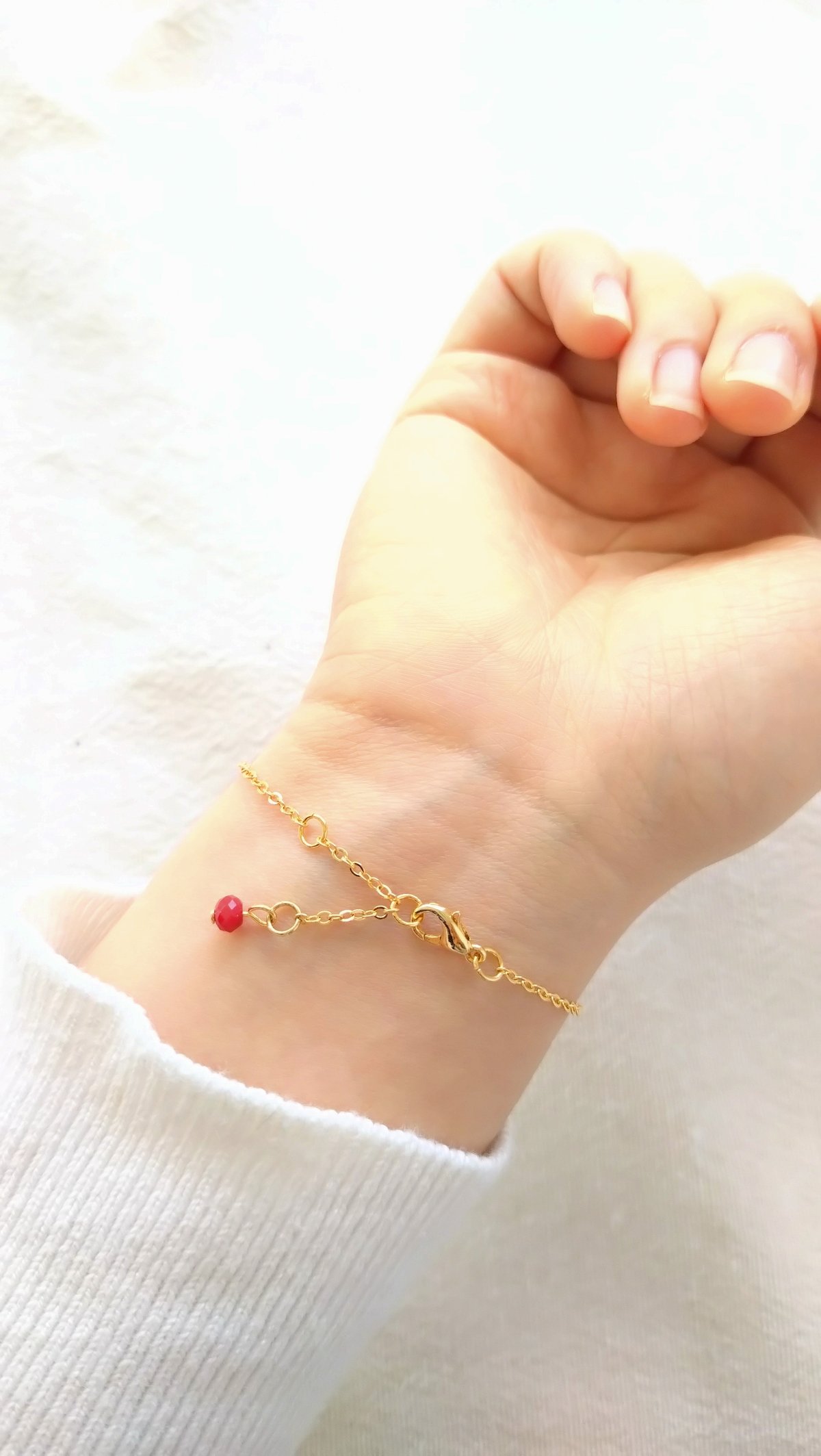 お得なセット】赤いハートのブレスレットセット（ブレスレットと