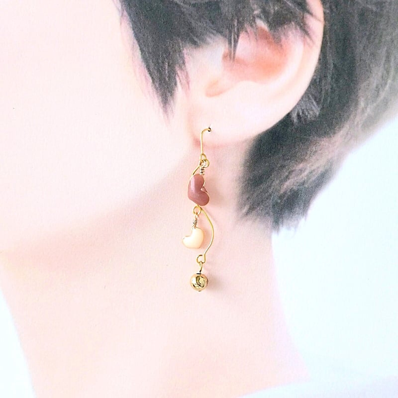 お得なセット】ナチュラルカラーハートセット（ブレスレットとハート