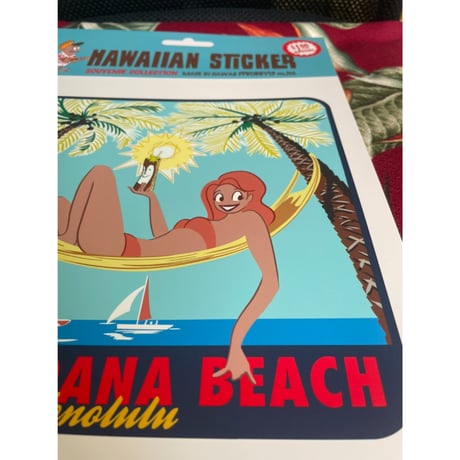 限定ハイブリットプリント Alamoana beach girl