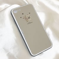 507【Miharu】LoveLove  Bear♡【強化ガラスケース】iPhone7/8/SE2