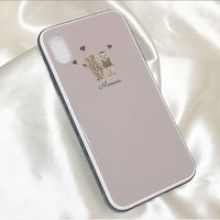 505【Masami】LoveLove  Bear♡【強化ガラスケース】iPhoneX/Xs