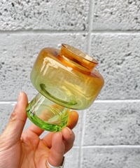 glass vase　DAWN(green×orange)