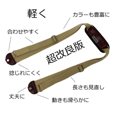 5way coaroo 【コアルー ストラップ 25ミリ】肩 ラク 前抱え 軽い 肩掛け ショルダー ベルト リュック 変身 便利 多機能 軽量 鞄 通勤 満員電車 旅行 散歩 2way 3way