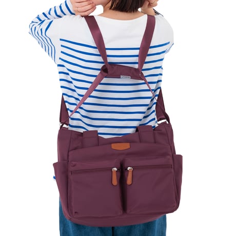 【コアルーエバーL】 5way coaroo ショルダー リュック 前抱え 前持ち 便利バッグ 軽量 肩こり ラク カバン 鞄 満員電車 通勤 自転車 旅行