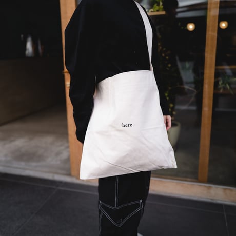 here Tote bag(Logo Embroidered)