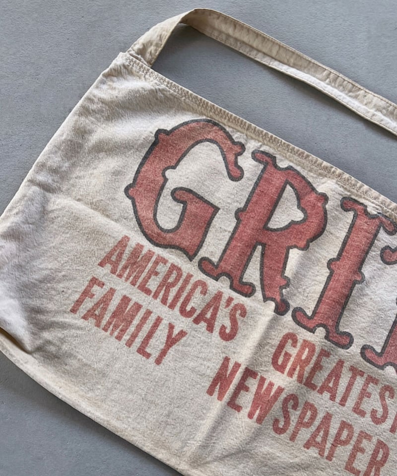 vintage GRIT newspaper bag | Fermé