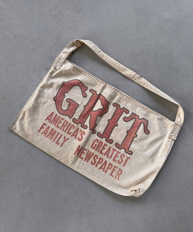 vintage GRIT newspaper bag | Fermé