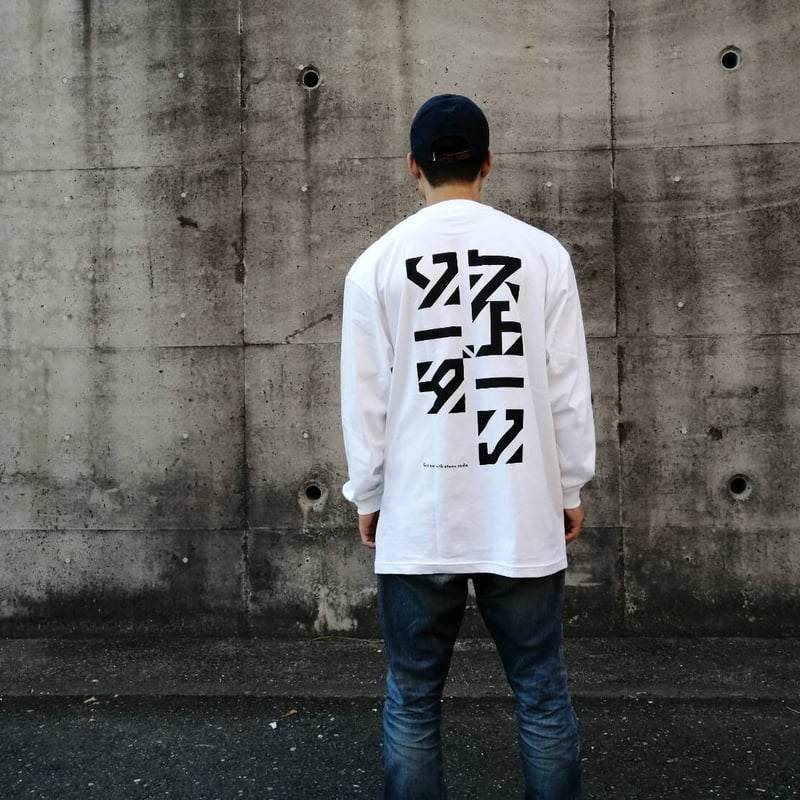 STONE  ロングスリーブカットソー ホワイト STONE ロングスリーブカットソー ホワイト ロングスリーブTシャツ