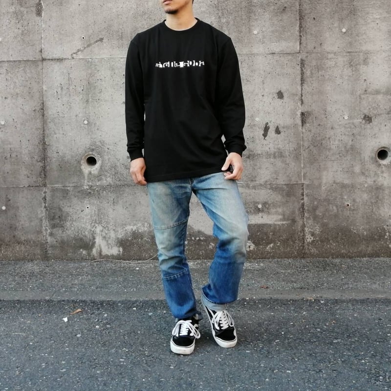 BIG LOGO ストーンソーダ ロングスリーブシャツ ブラック | StoneSoda
