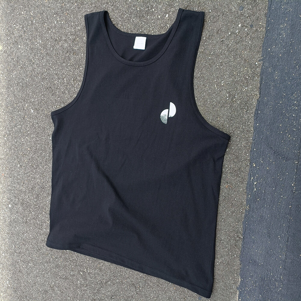 Christian DADAプリントタンクトップ グレー 別注】＜Robert P. Miller＞ノースリーブ カップ付き タンクトップ