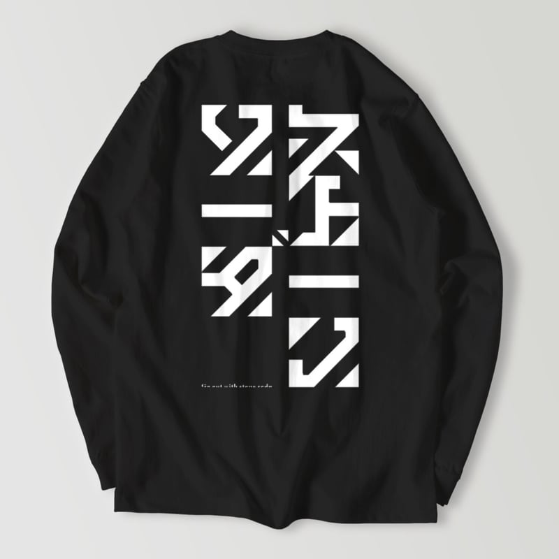 STONE  ロングスリーブカットソー ブラック BIG LOGO ストーンソーダ ロングスリーブシャツ ブラック | StoneSoda