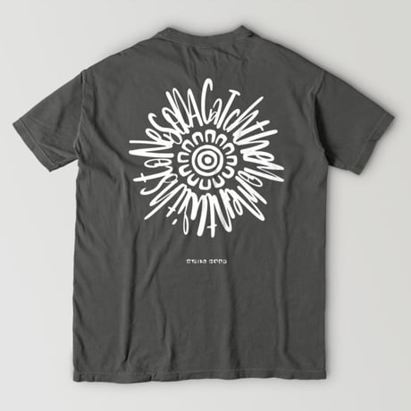 【moment flower】バックプリント ポケットTシャツ