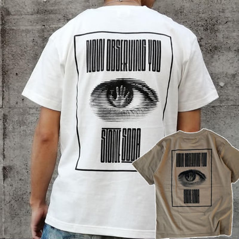 observing you Tシャツ ホワイト サンド | StoneSoda