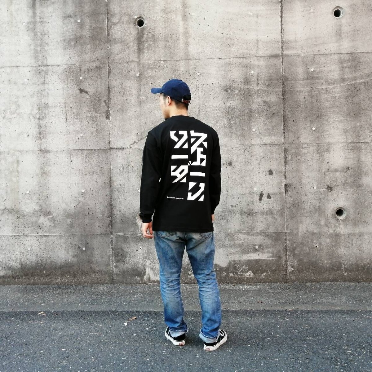 BIG LOGO ストーンソーダ ロングスリーブシャツ ブラック | StoneSoda
