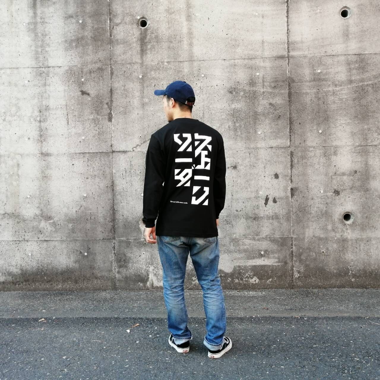 BIG LOGO ストーンソーダ ロングスリーブシャツ ブラック | StoneSoda
