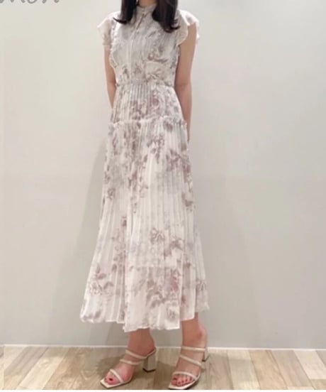 プリーツロングワンピース　4色展開