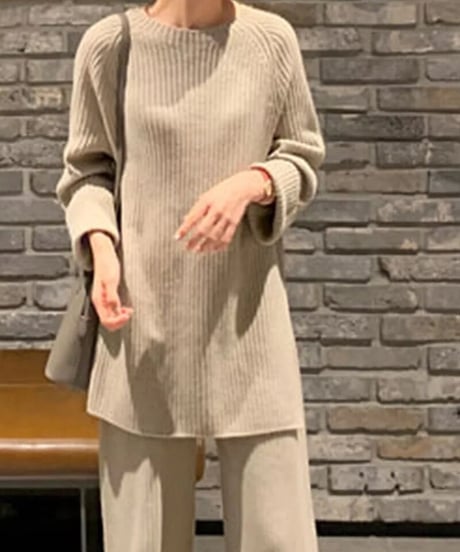 リブニットセットアップ　4色展開