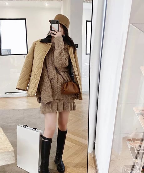 ミニスカートセットアップ　3色展開