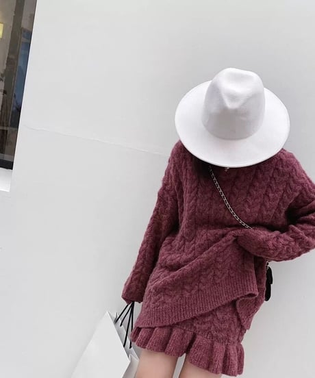 ミニスカートセットアップ　3色展開