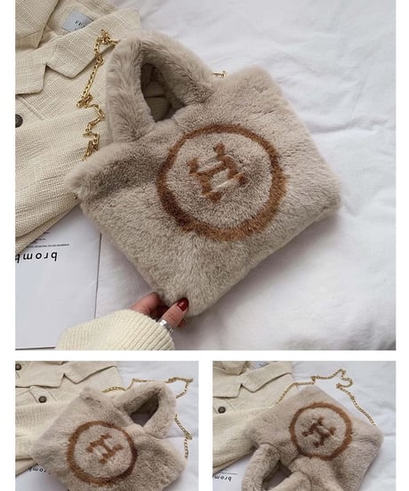 Hロゴファーバッグ　6色展開