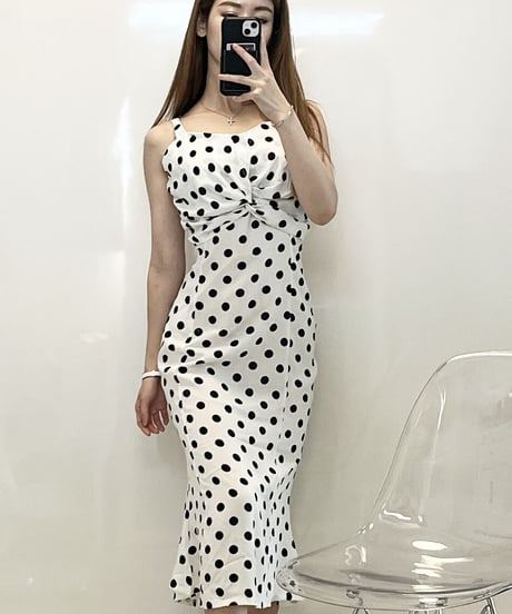 ドットサマーワンピース　2色展開