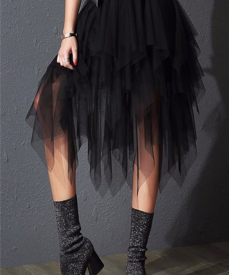 アシンメトリースカート 黒/グレー 楽天市場】アシンメトリー スカート ブラックの通販