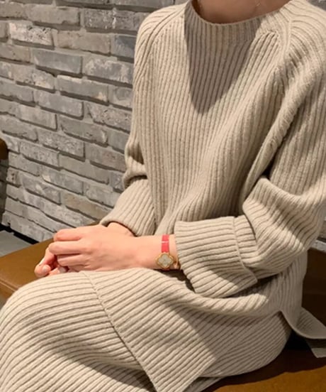 リブニットセットアップ　4色展開