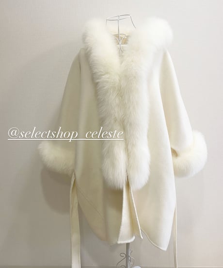 フォックスファーコート　3色展開