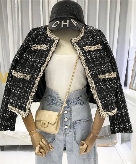 ツイードジャケット　2色展開