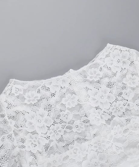 ロングスリーブレースワンピース　2色展開