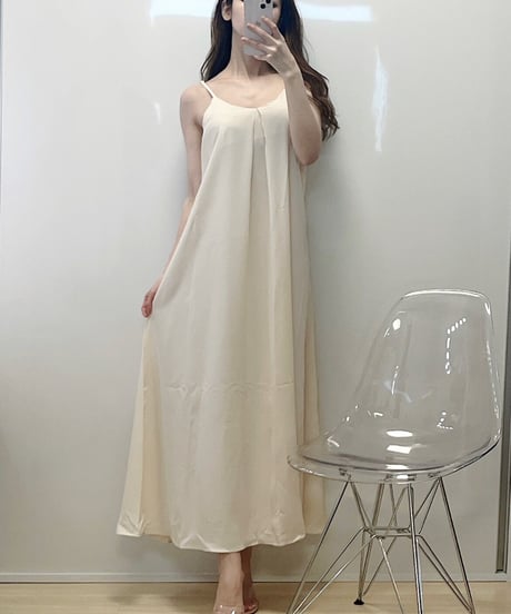 ストラップロングワンピース　3色展開