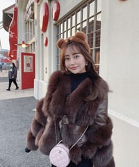 フォックスファーコート　4色展開