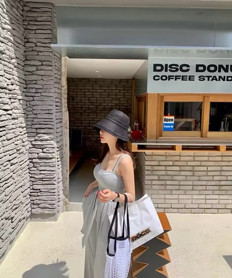 即納♡ワイドレッグロンパース　2色展開