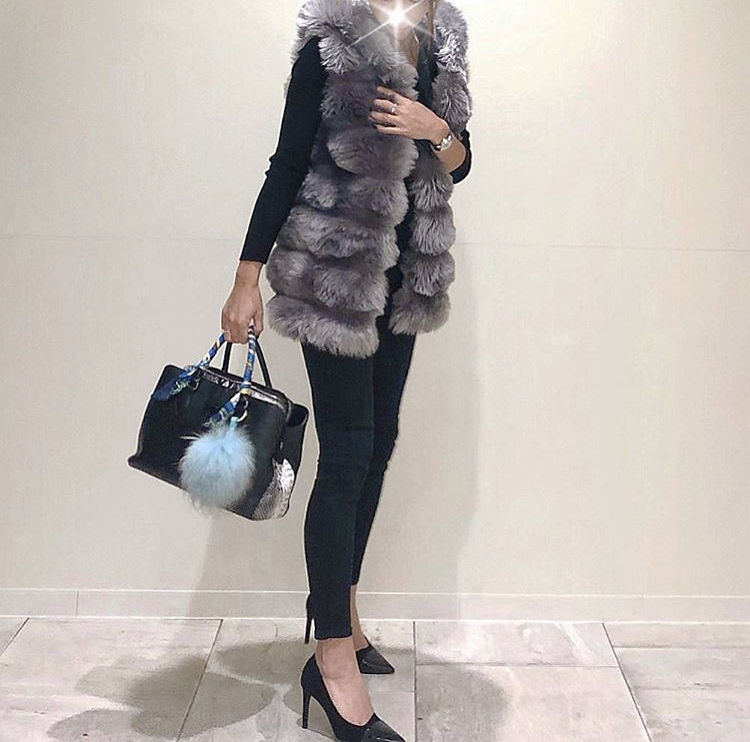 ♡フィラ♡フード付きファーベスト♡ フード付きファーベスト 4色展開 | celeste