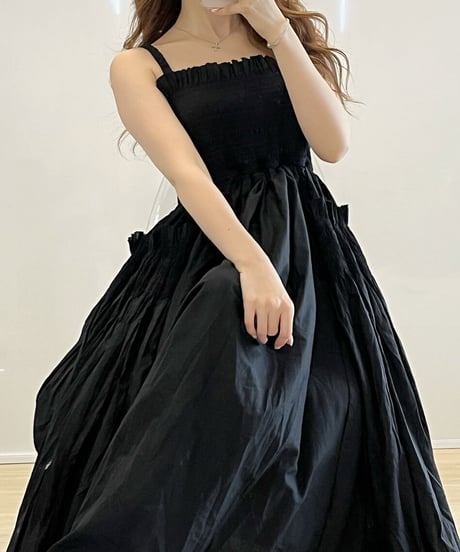 バックオープンマキシワンピース　2色展開