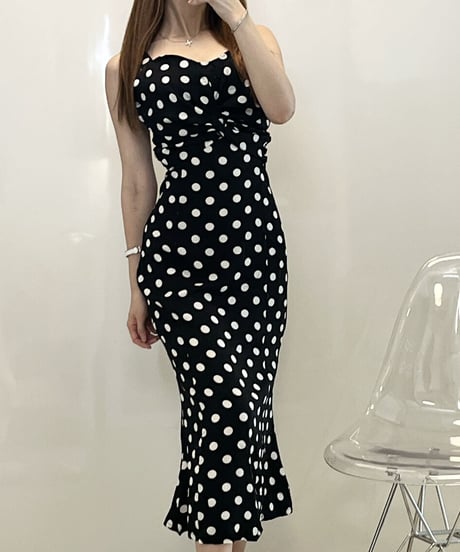 ドットサマーワンピース　2色展開