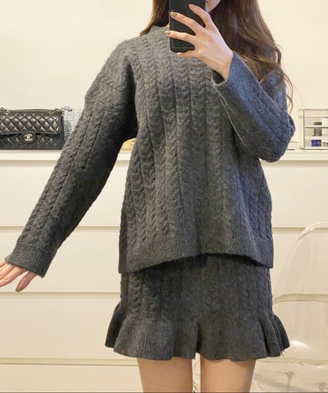 ミニスカートセットアップ　3色展開