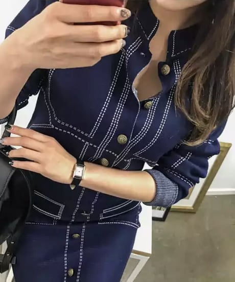 デニムスカートセットアップ　2色展開