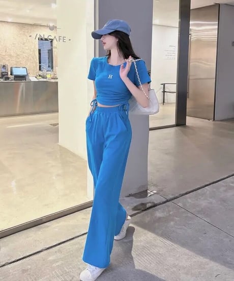 シャーリングロゴセットアップ　3色展開