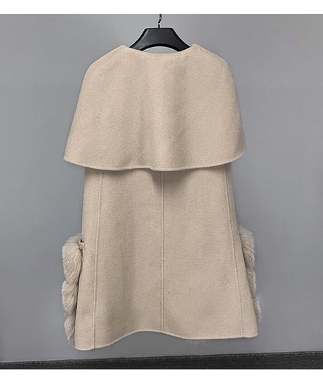 フォックスファーウールベスト　5色展開