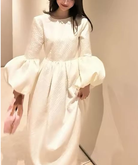 プティローブ スリット たまらなく ワンピース フリー グリーン 997