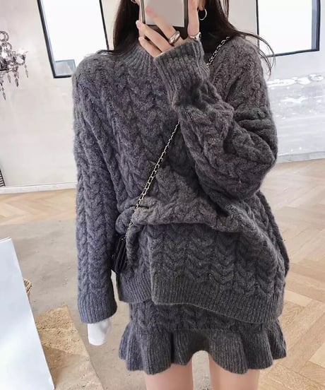 ミニスカートセットアップ　3色展開
