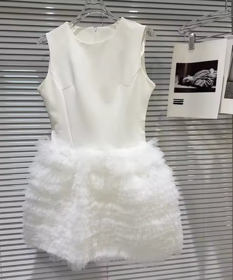 フリルミニワンピース　3色展開
