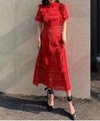 レッドロングワンピース