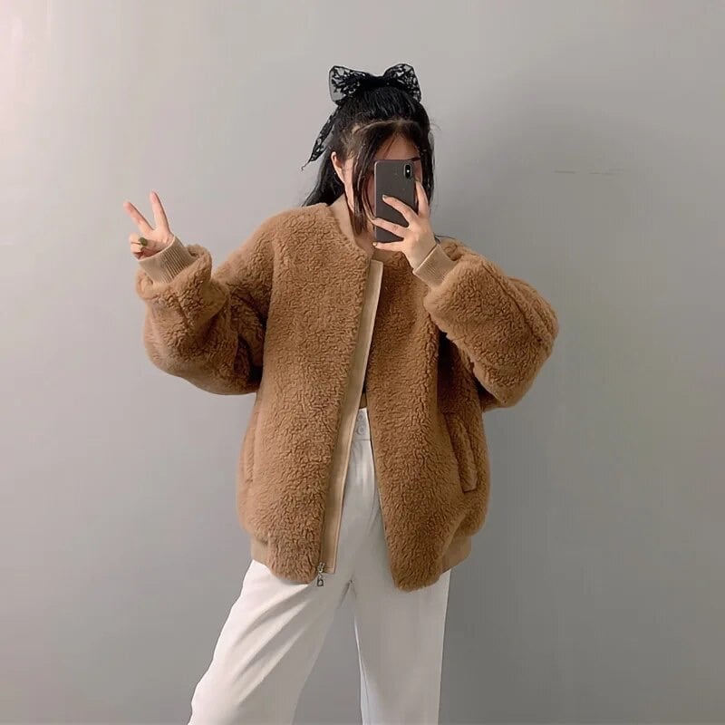 美品◆NORTH BEACH ファージャケット　チンチラ100%【M】５部袖 fit=scale-down,w=1200