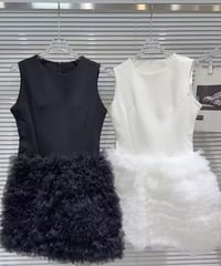 フリルミニワンピース　3色展開