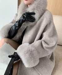 カシミヤウールケープ　3色展開