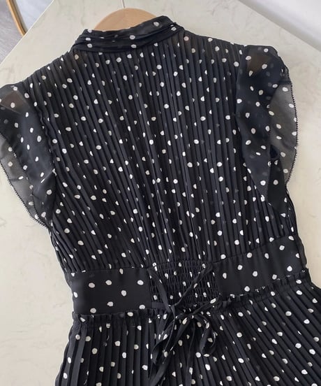 プリーツロングワンピース　4色展開