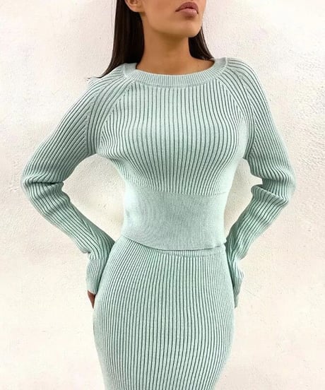ベーシックニットセットアップ　3色展開